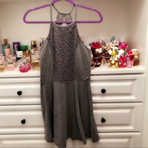 Abercrombie and Fitch Grey Halter Dress